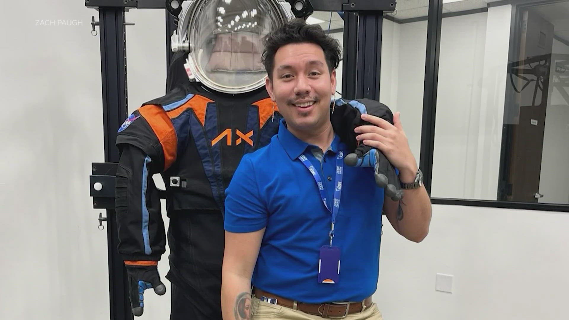 Zach Paugh got his start designing costumes backstage in Las Vegas. Now, he's one of several people helping to build a next-generation spacesuit.
