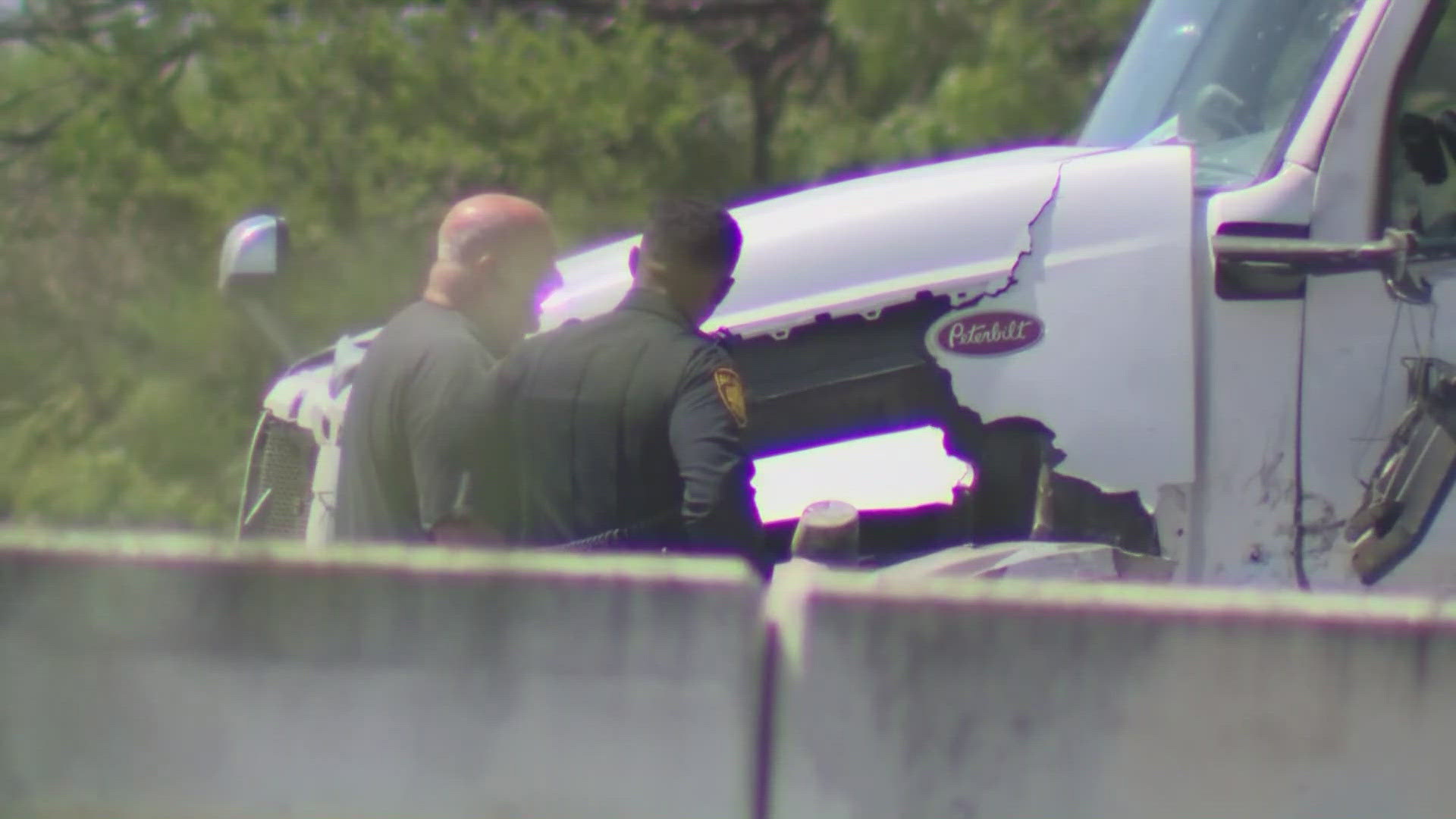 A major accident has closed I-35 in southwest San Antonio. Many of the victims have life-threatening injuries.