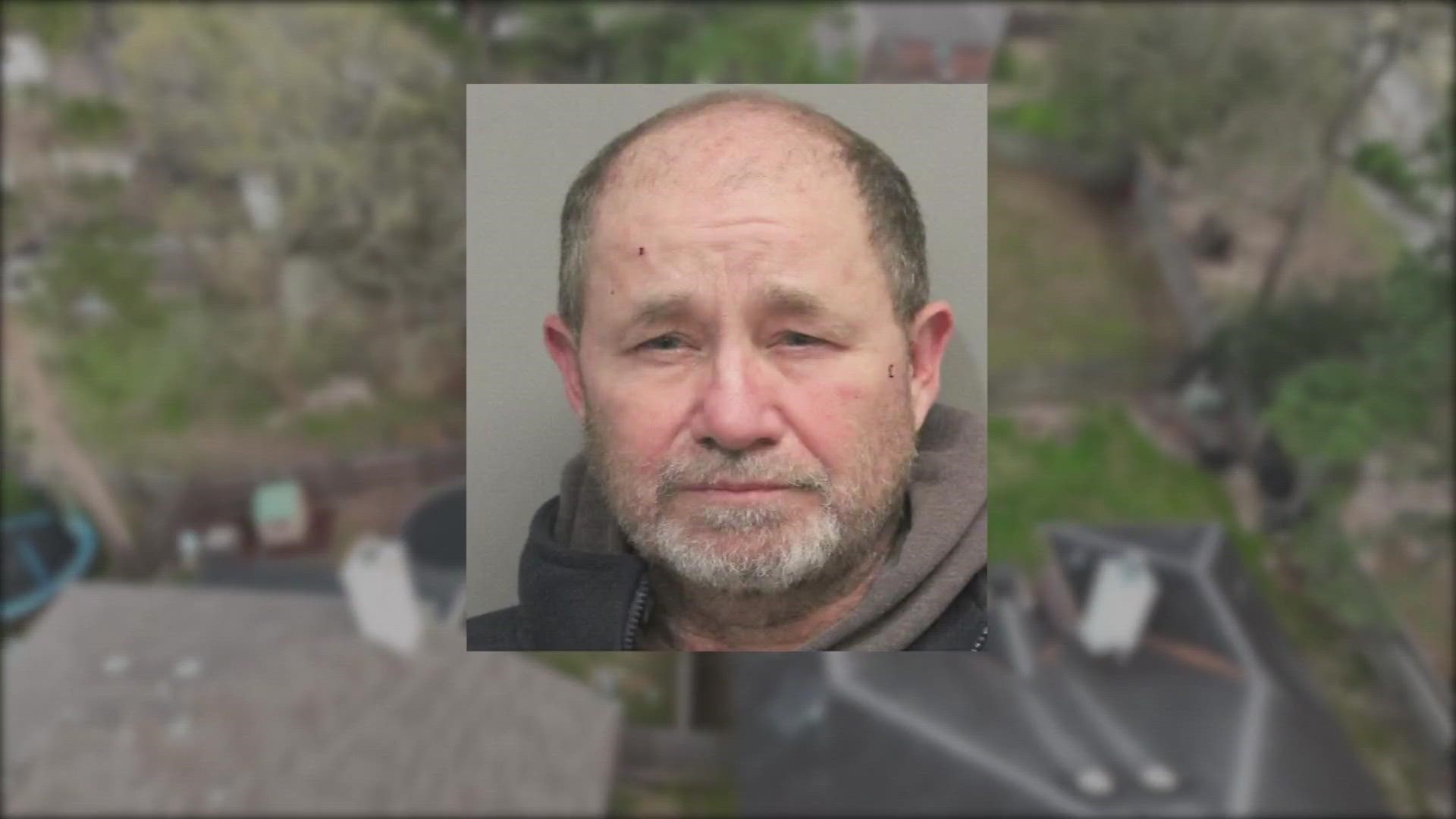 Russell Day is accused of being intoxicated when he opened fire on his neighbor's house with an AR-15-style rifle because their dogs were barking.