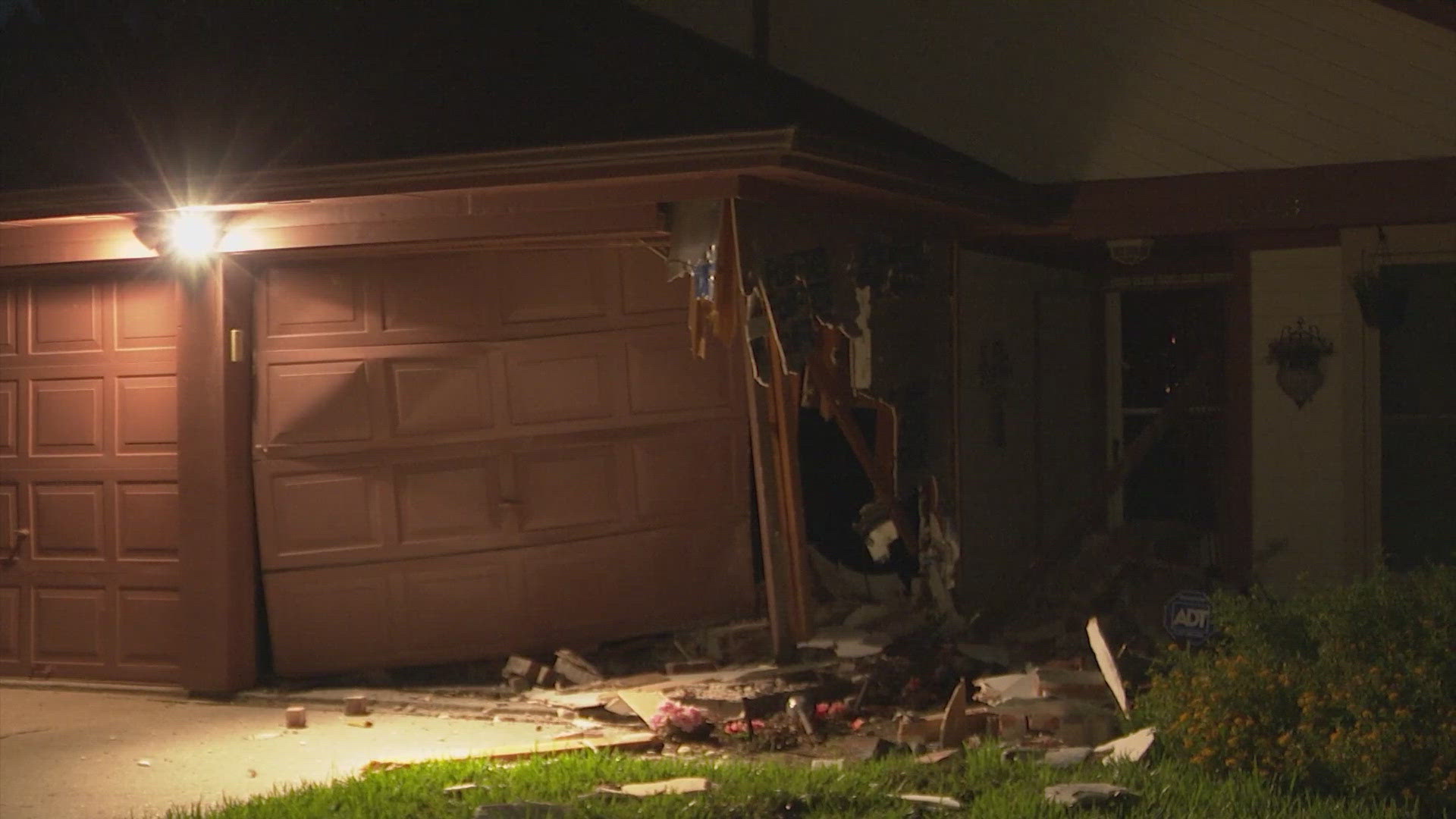 A homeowner was shaken up but not injured after a car crashed into her home on Guadalupe River Drive early Monday morning.