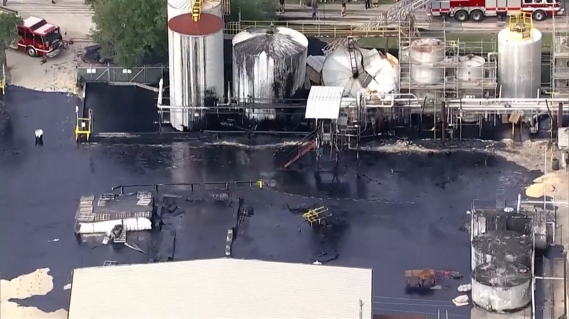 An employee at Martin Resource Management in South Houston died in an asphalt tank failure, according to officials. Their body was later recovered.