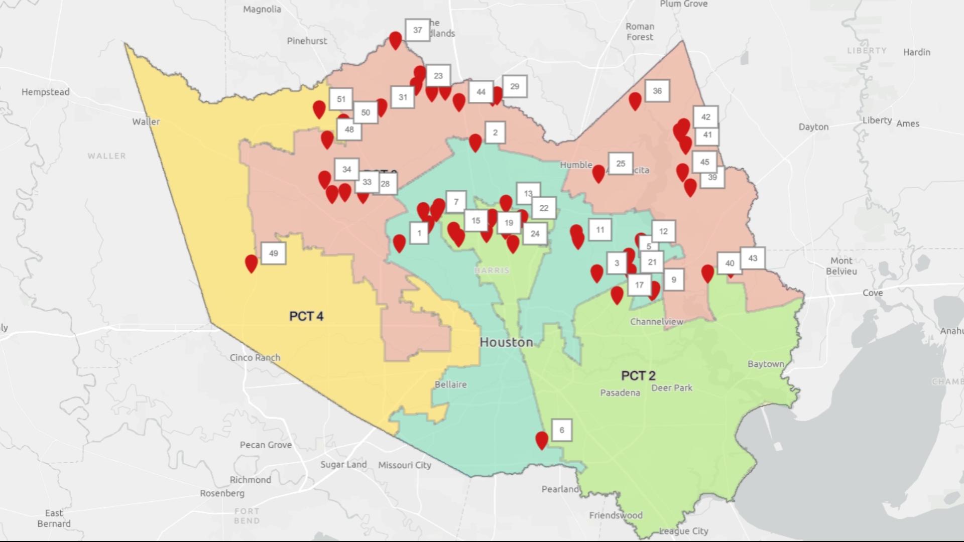 Harris County boil water notice map  khou.com