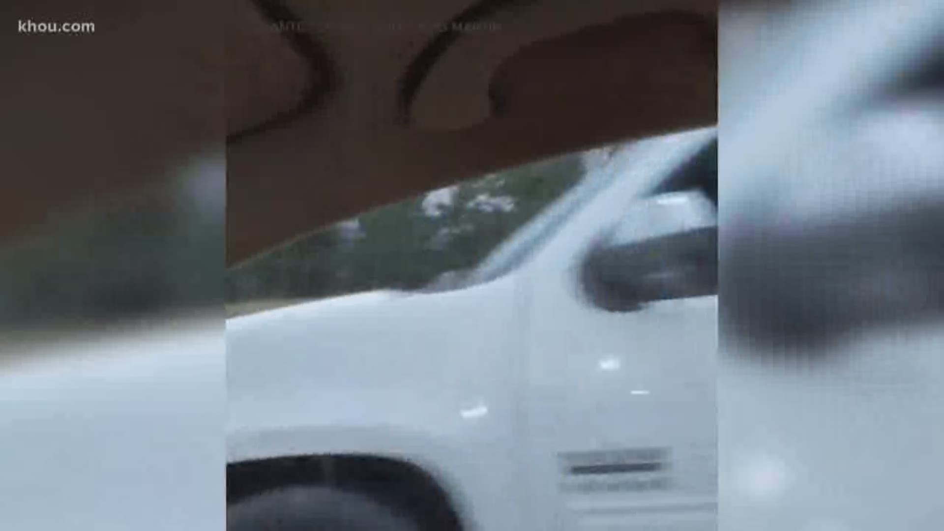 A very dangerous road rage encounter was caught on video Tuesday on U.S. 59 near Splendora.
