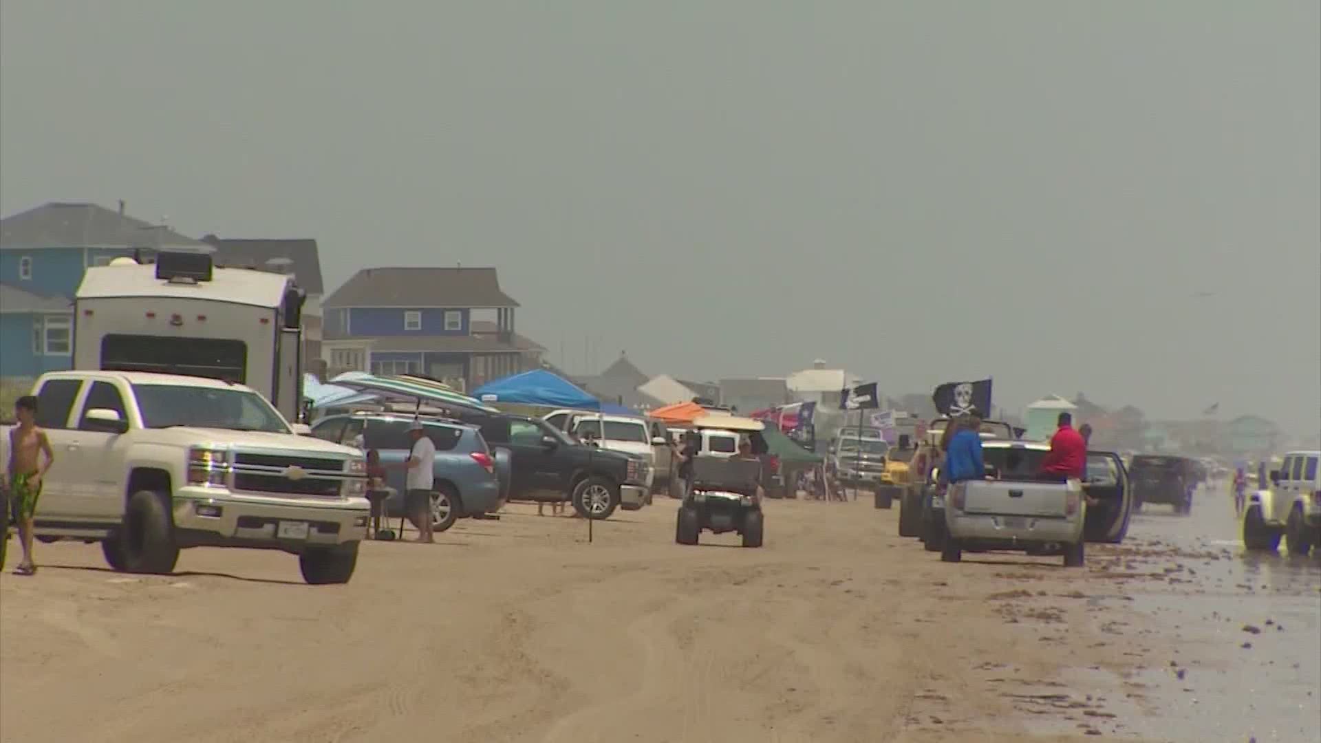 Galveston County Sheriff Henry Trochesset confirmed with KHOU 11 that 87 arrests were made as of 7 a.m. Saturday during the first night of Jeep Weekend.