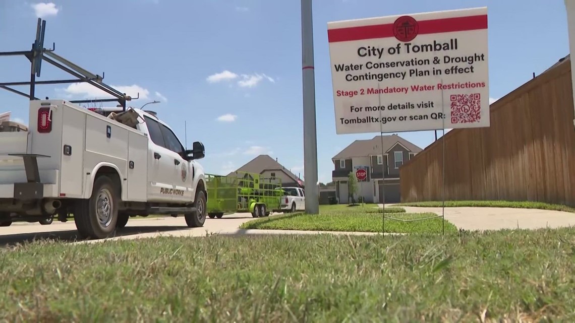Texas water restrictions Tomball asks residents to conserve