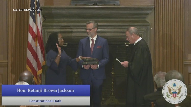Justice Ketanji Brown Jackson becomes first Black woman to sit on nation's highest court