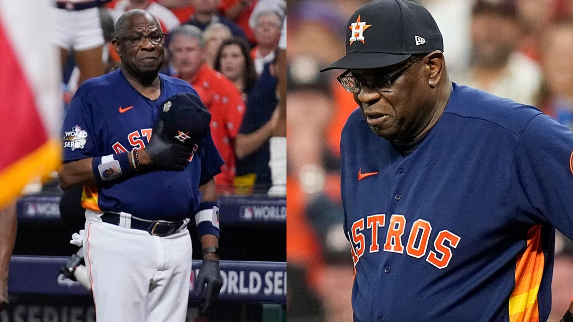 World Series: Astros manager Dusty Baker's wristbands on display