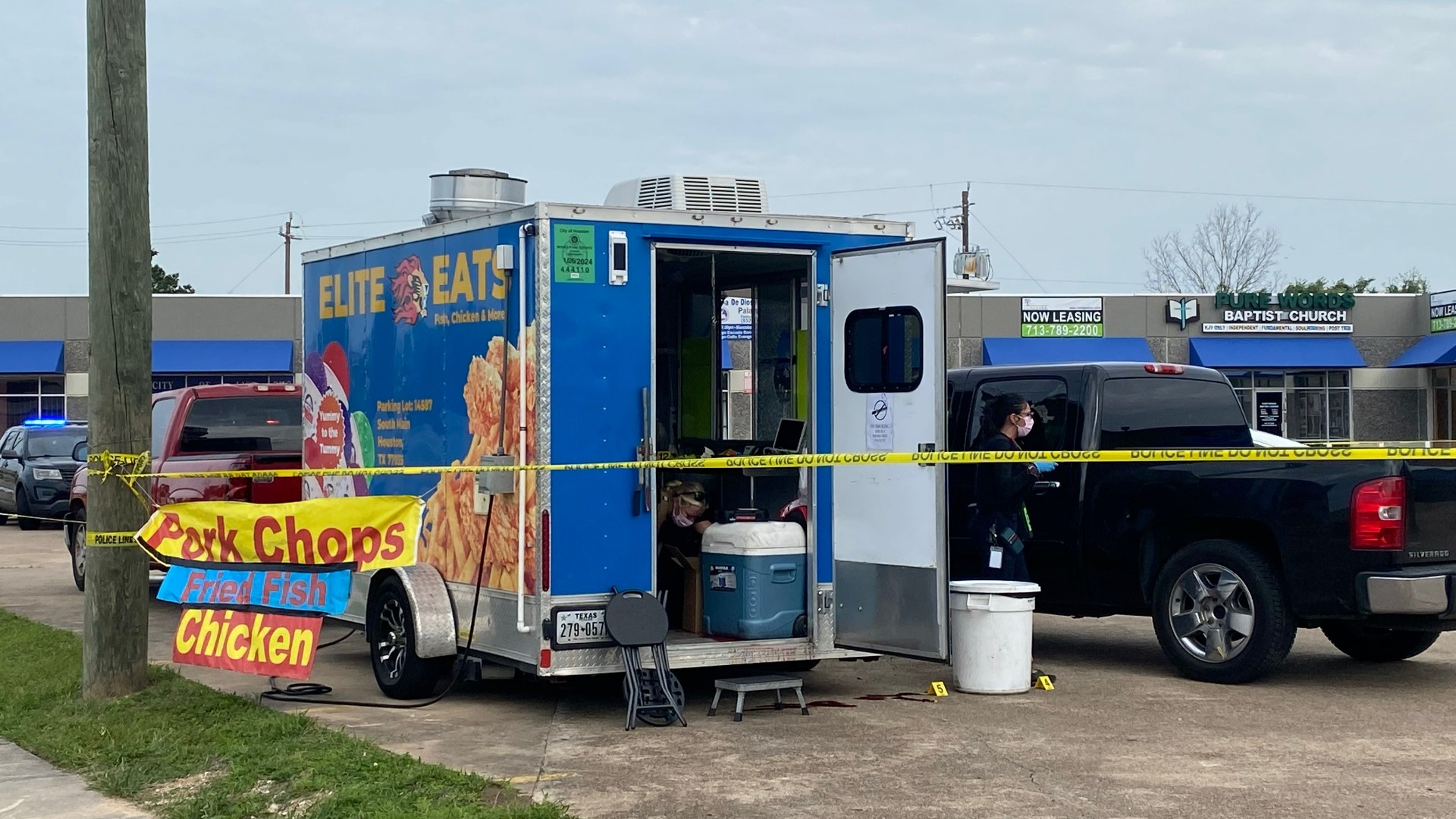 After shooting and killing a robber in what she called self-defense earlier in the week, a grandmother's family reopened their food truck on Friday.