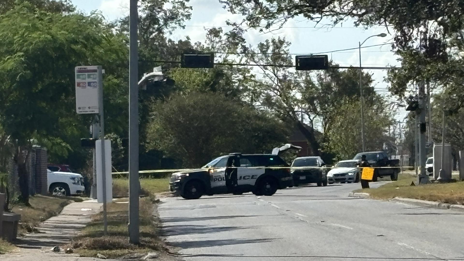 Police said the man got into an altercation with investigating officers before trying to run across the freeway.