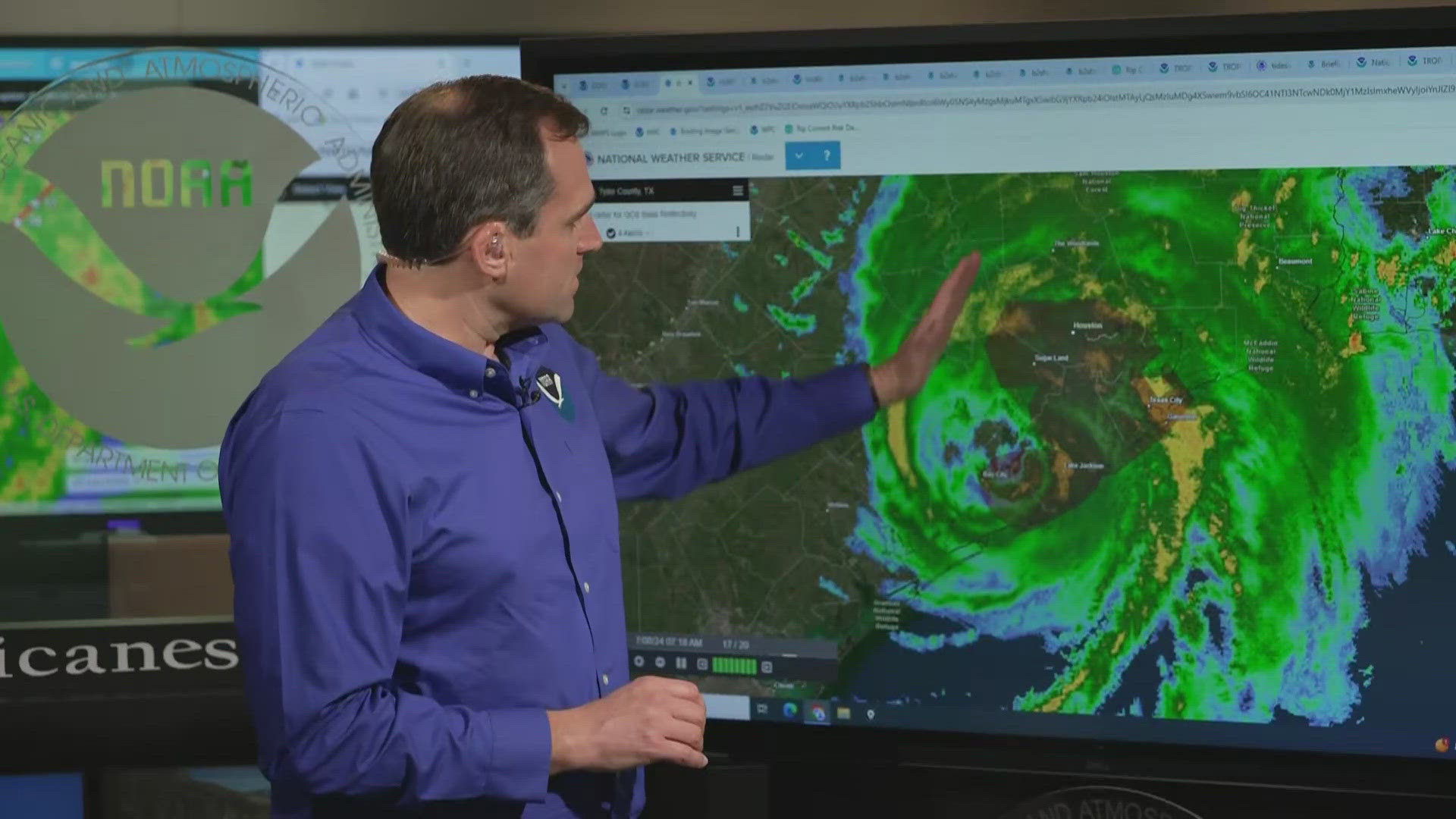 Dr. Brennan talked to Chief Meteorologist David Paul and Chita Craft about Hurricane Beryl's path to Texas and into it.