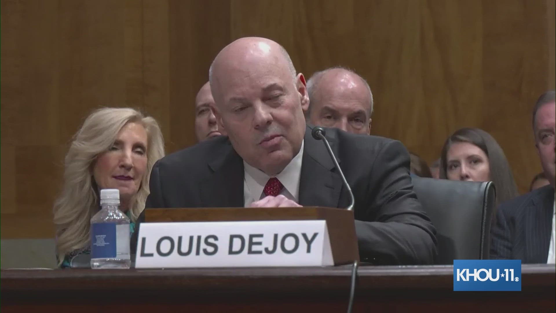 In a Senate hearing Tuesday, Postmaster General Louis DeJoy answered questions from the nation’s top lawmakers about the postal service and its operations.