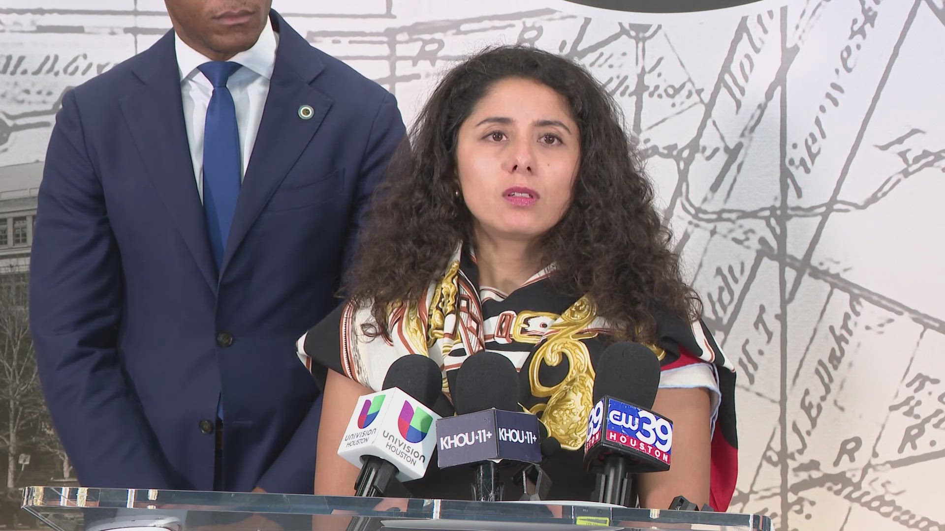 Harris County leaders announced a lawsuit against the Trump administration over its federal reorganization.