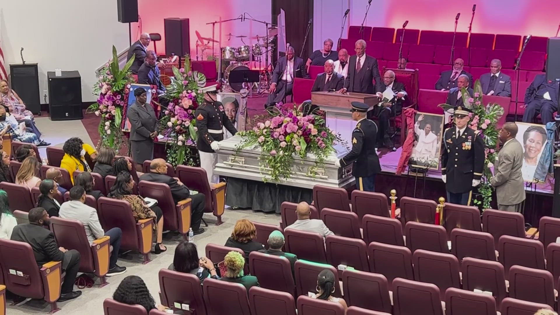 People from all walks of life were at God's Grace Community Church to pay their respects to the longtime Houston congresswoman.