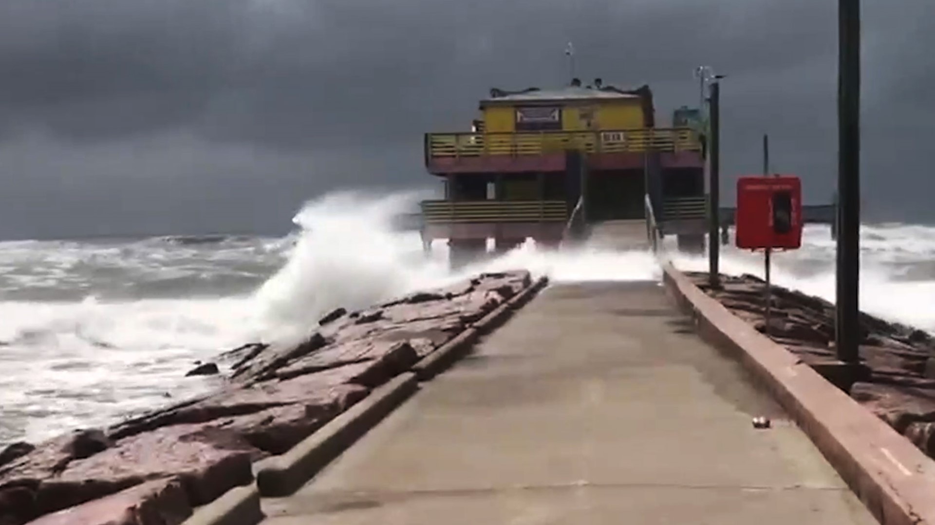 Cindy Medford sent this video to us of the crashing waves and wind (sound up!) in Galveston the morning of Aug. 26, 2020.