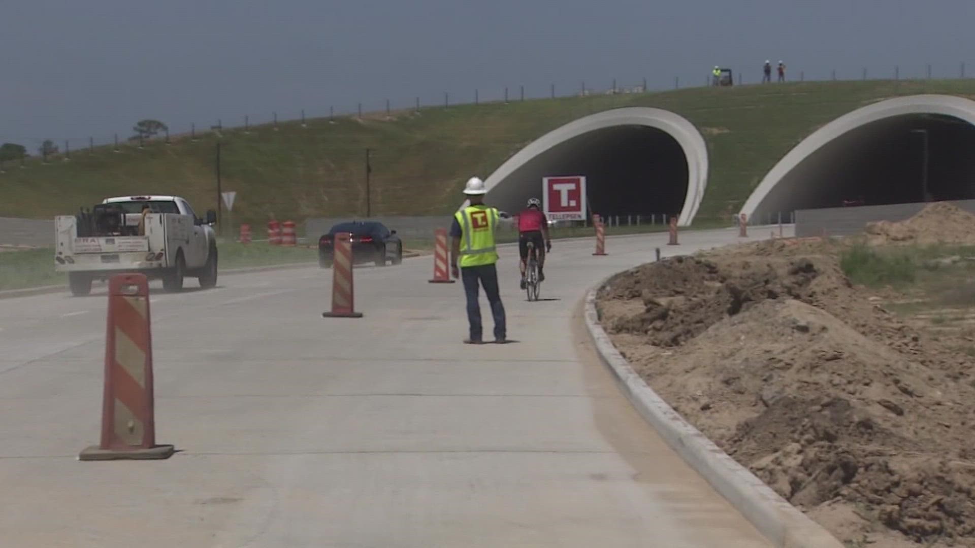 The eastbound lanes of the new tunnels opened back in March. It's part of a two-year $70 million project to build lane bridges that connect both sides of  the park.