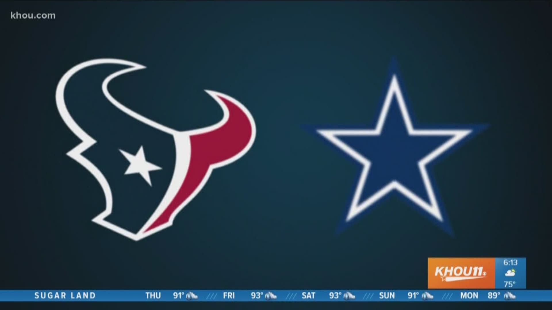 It's a Texas-sized showdown as the Texans take on the Cowboys Thursday night at NRG Stadium. Brandi Smith broke down the long-standing rivalry between the two cities.