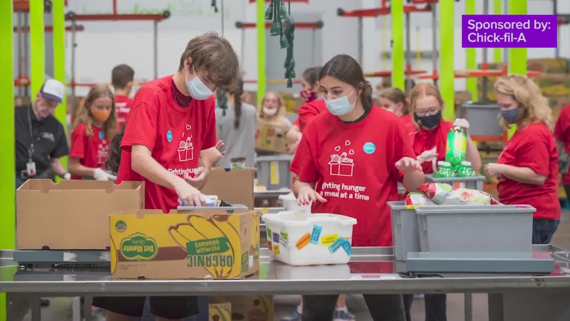 Chick-fil-a has teamed up with the Houston Food Bank and other local food charities to provide one million meals this year to hungry Houstonians.