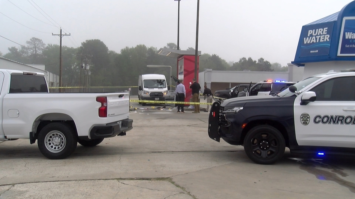 Security guard shot during Conroe ATM robbery; suspect dead after self-inflicted gunshot