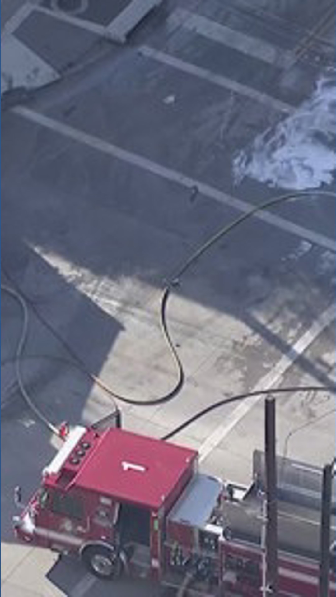 HPD officer injured in violent, fiery wreck in Midtown area