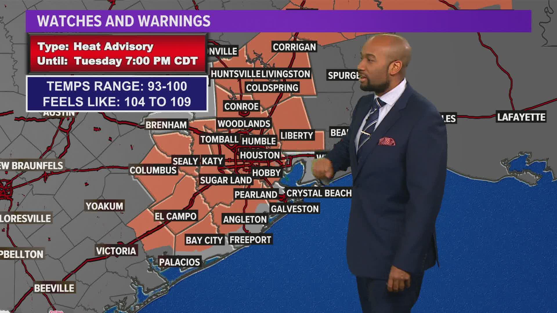You might see some storms pop up in the Houston area this evening, but the heat will continue, says KHOU 11 Meteorologist Addison Green.