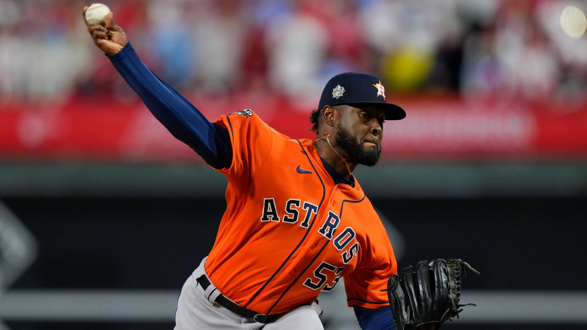 Astros pitcher Cristian Javier's dad saw him pitch for first time