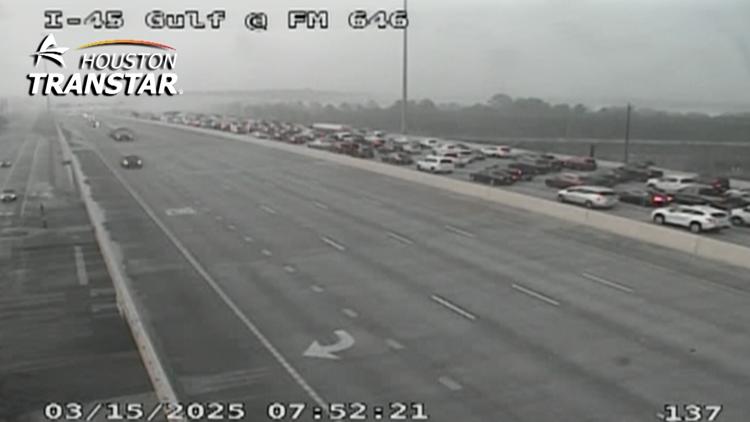 I-45 Gulf Freeway shut down at FM 646 for multi-vehicle crash | khou.com