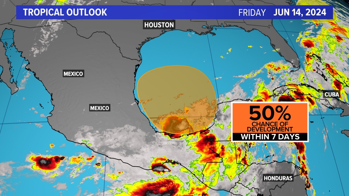 System in Bay of Campeche now has 50% chance of development (English ...