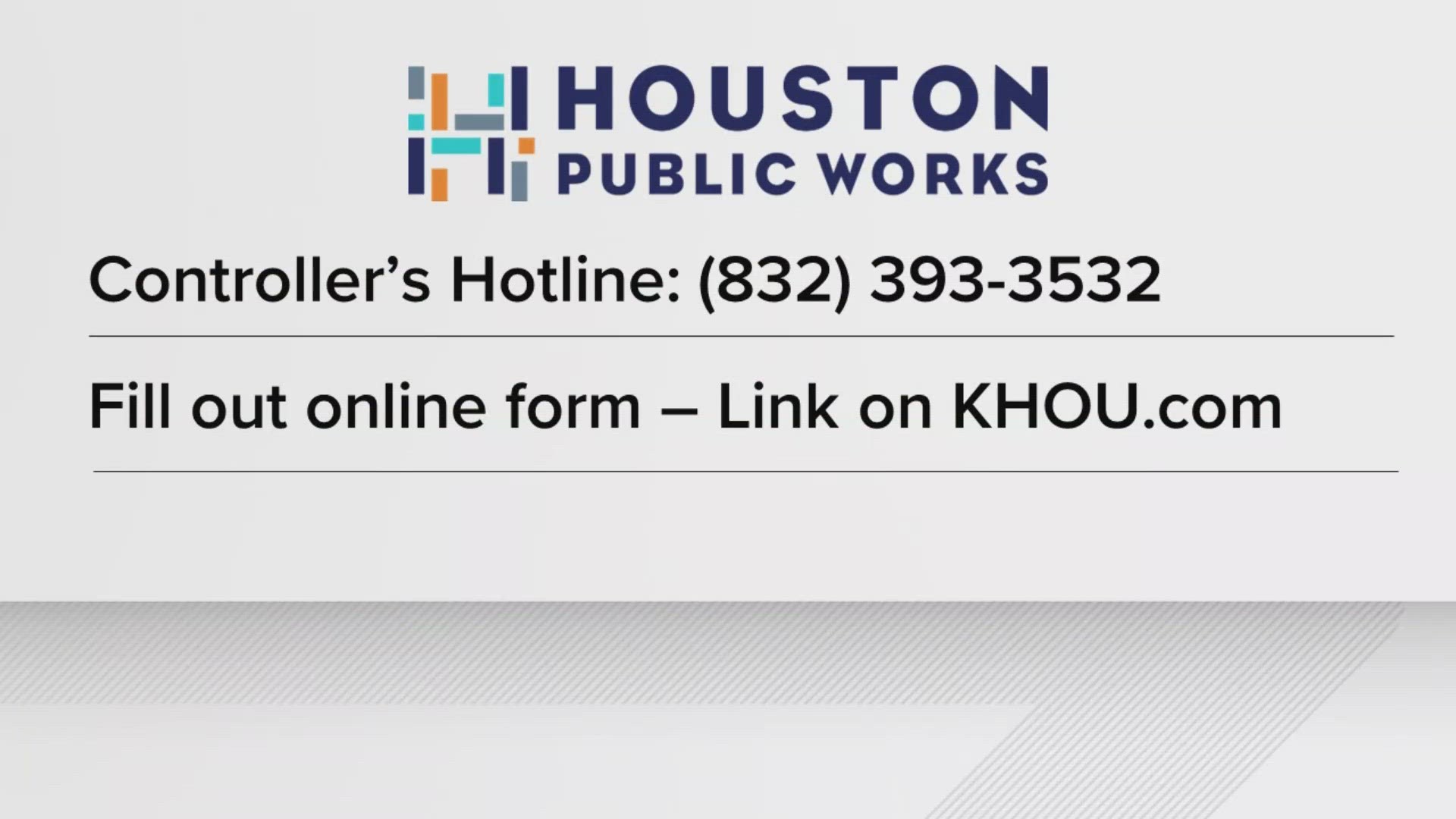 Houston Public Works is working to "uncover the extent of alleged employee wrongdoing in the emergency contracting process."