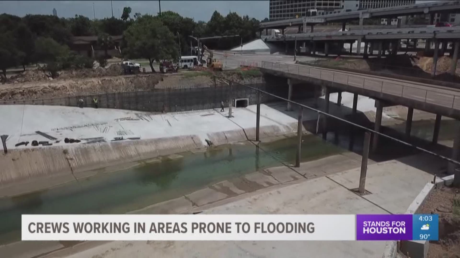 The threat of flooding in and around Houston will never go away but work is undeway to help reduce the risk. Crews with the Harris County Flood Control District are working around the clock in areas prone to flooding.