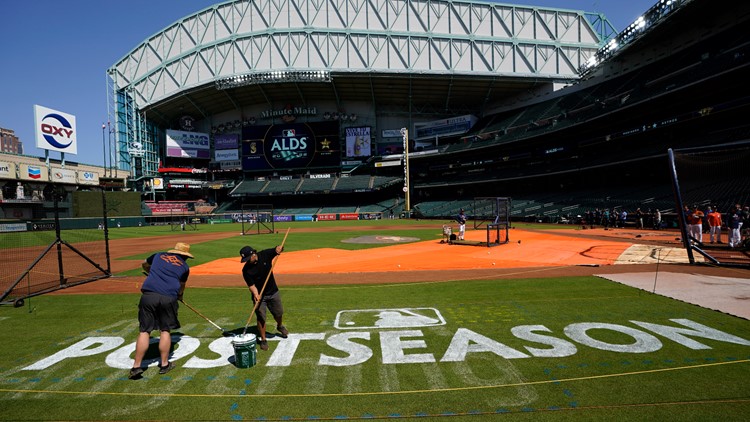 Astros fans at Minute Maid Park for Game 1 of ALDS