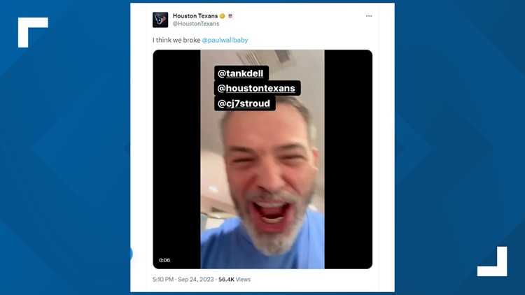 Houston, Texas rapper Paul Wall thrilled with Texans' first win