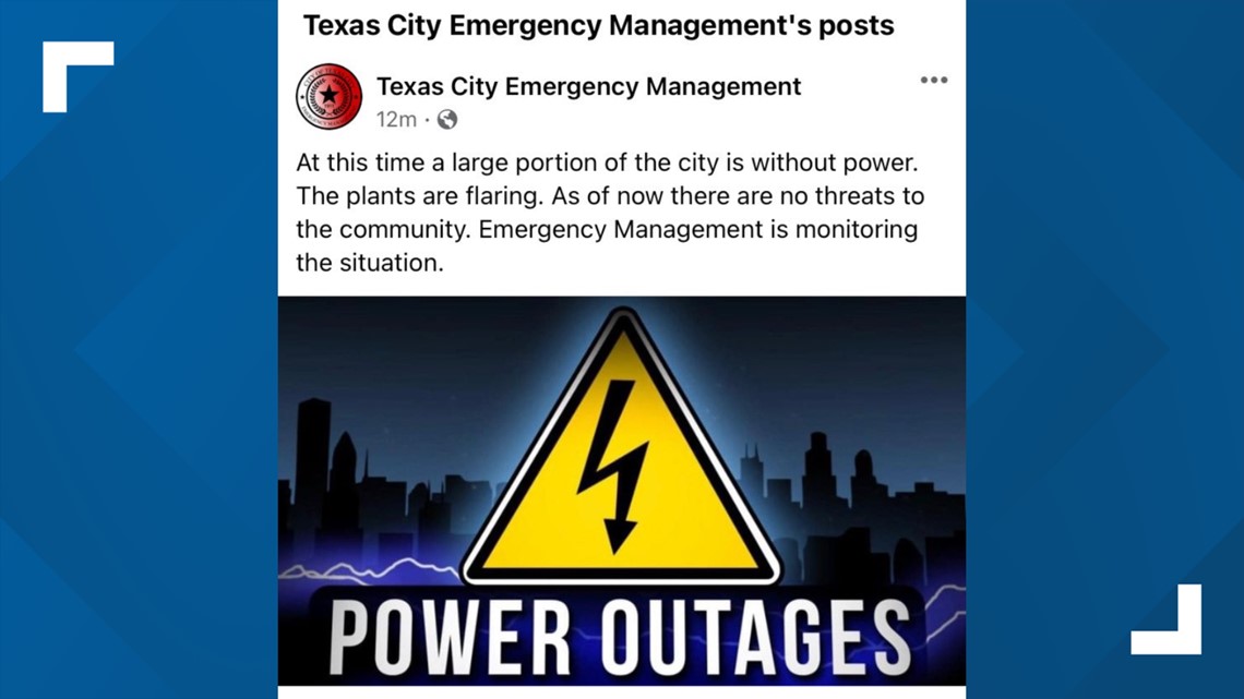 Texas City power outage