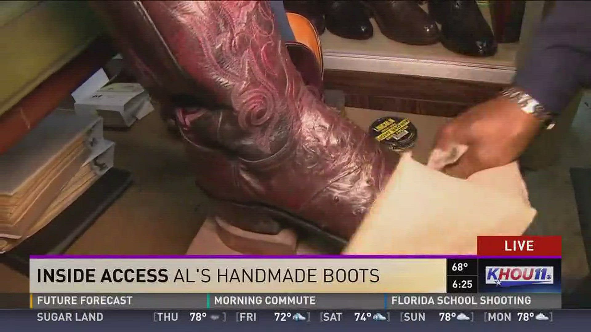 Making custom cowboy boots by hand has almost become a lost art form. But they still make them that way at Al's Handmade Boots in Midtown.