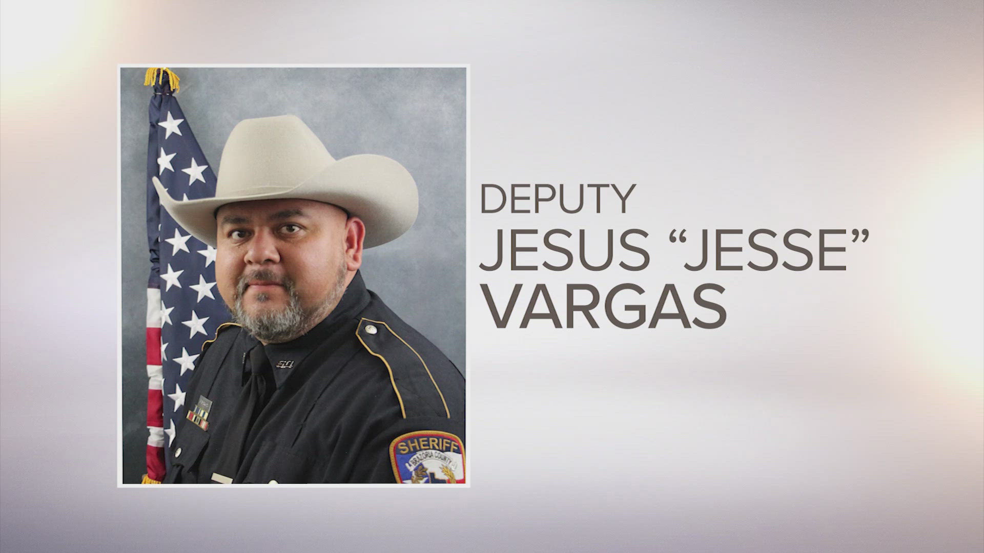 Brazoria County Sheriff's Office Deputy Jesus Vargas was shot and killed while serving a warrant on Robert Lee Davis. Vargas was a 17-year veteran.