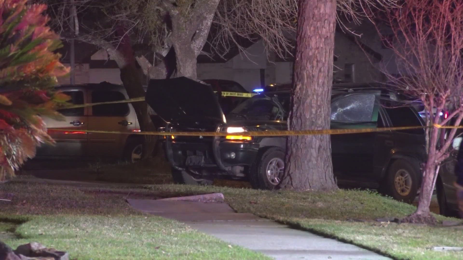 Sheriff Ed Gonzalez said the homeowner thought he saw the driver of the suspect vehicle pull a gun, and "fearing for his safety," began to shoot the suspect.