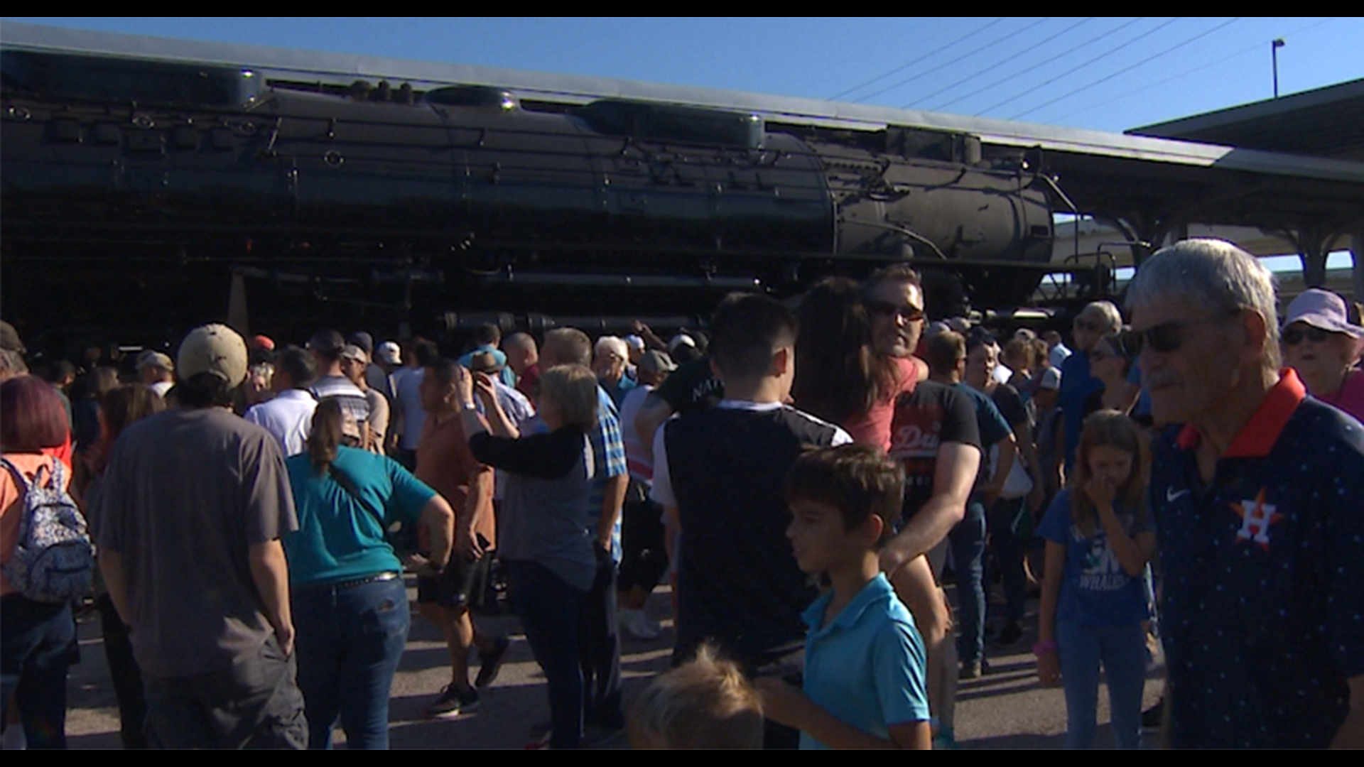 The largest steam locomotive in the world was in Houston Sunday. Katiera Winfrey got an up-close look!