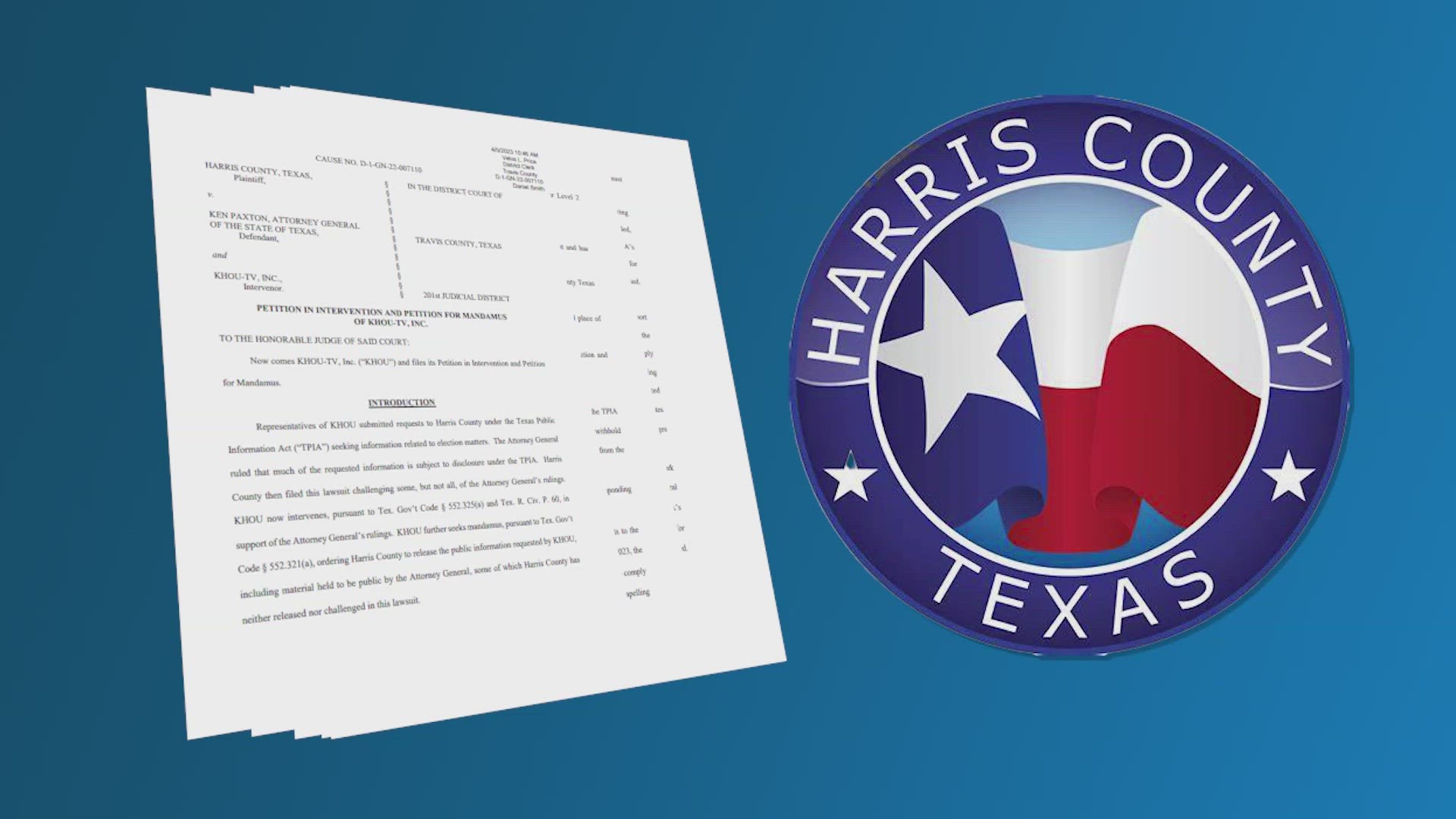 KHOU 11 News is continuing to seek answers by joining a lawsuit to push for the release of information regarding the November 2022 election in Harris County.