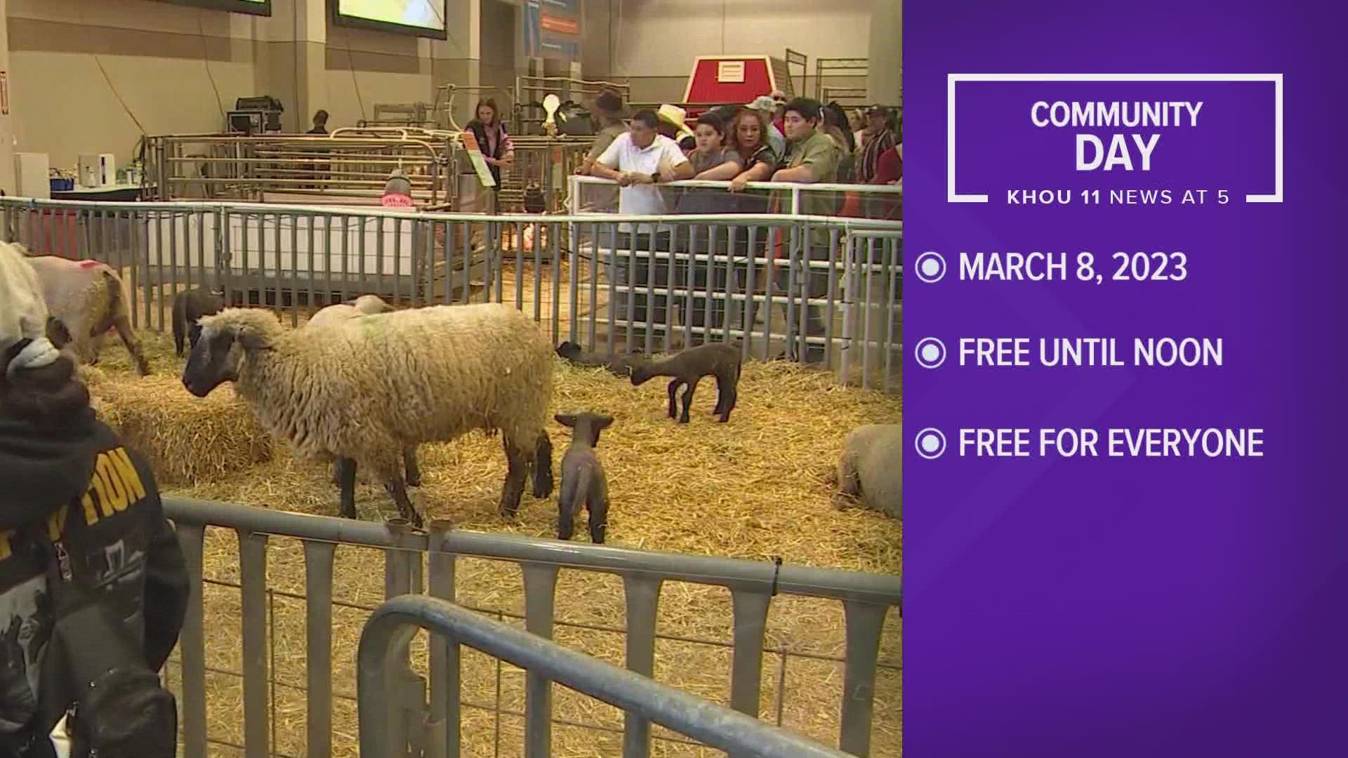 The free admission will be for grounds tickets, which include entrance to the carnival, the Livestock Show and all of the attractions inside NRG Center & NRG Arena.