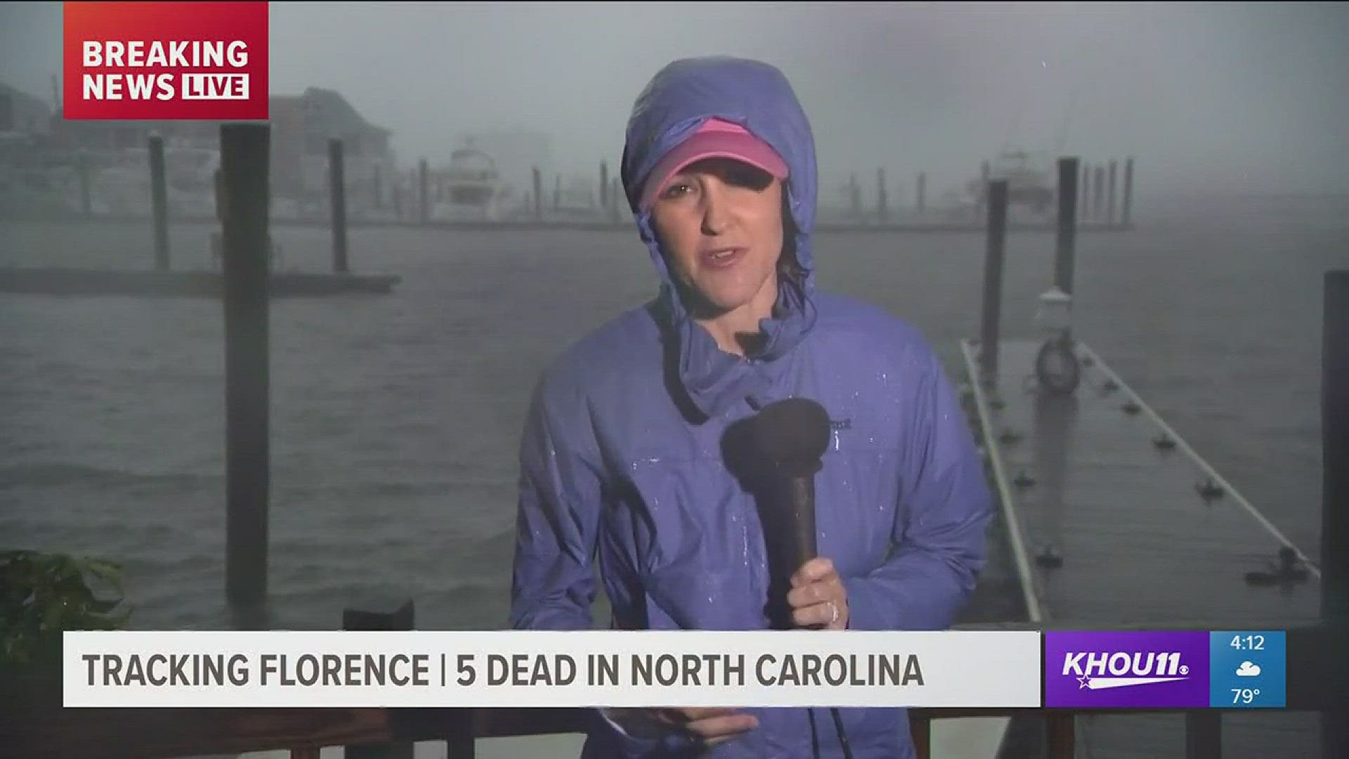 Now that Hurricane Florence has made landfall, heavy rain and storm surge are big concerns. Courtney Zubowski is in Wilmington, NC where roads are flooding.