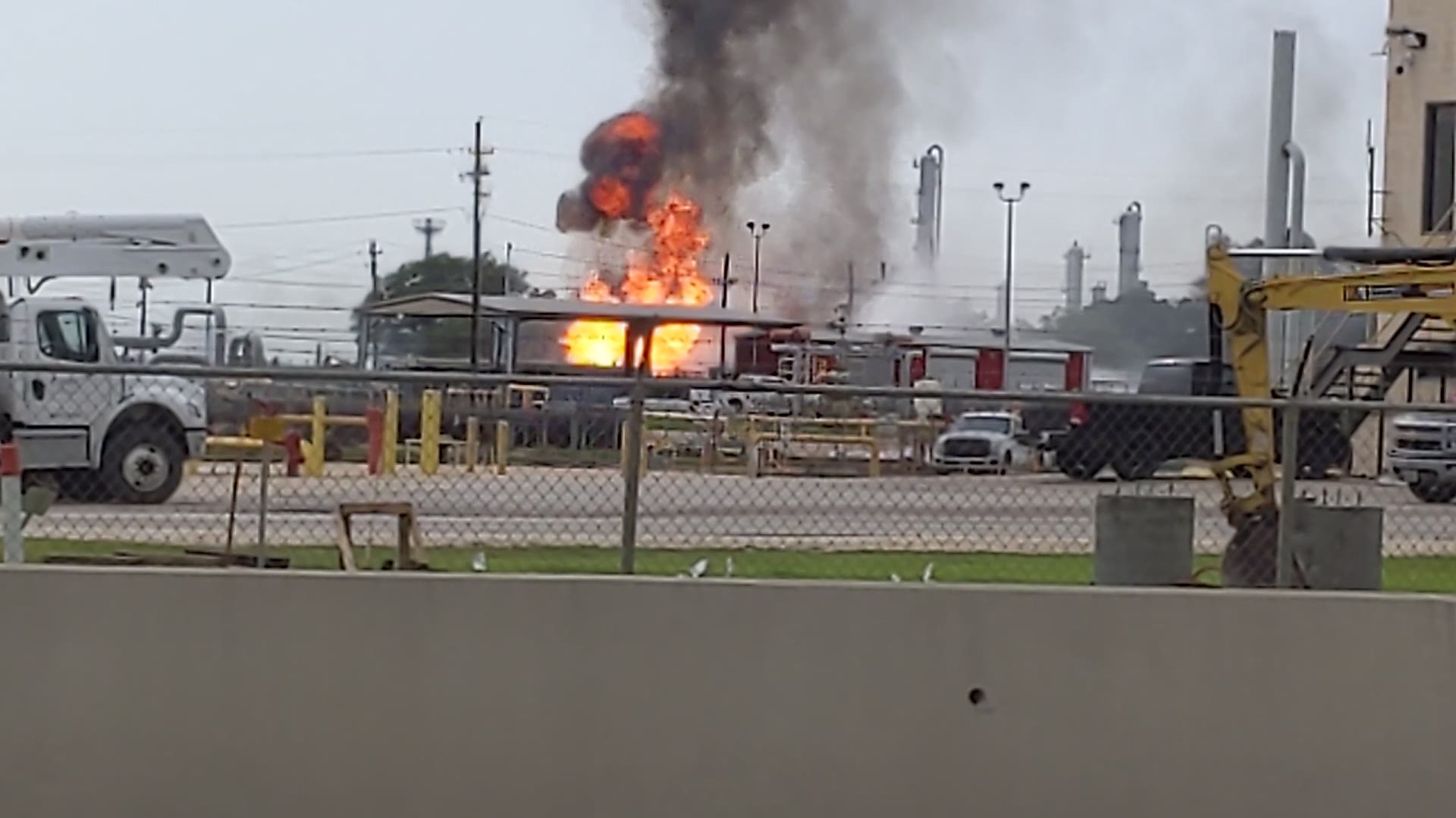 The explosion was reported at about 4:45 p.m. at a natural gas plant on West Winfree Street, according to authorities.