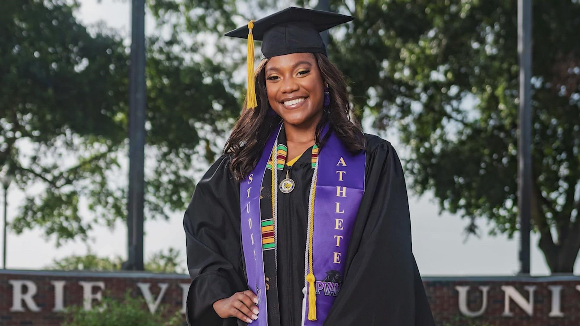 At age 24, the Booker T. High and PVAMU grad is now a consultant, master's student, and a baseball coach and umpire. She credits her community for her success.