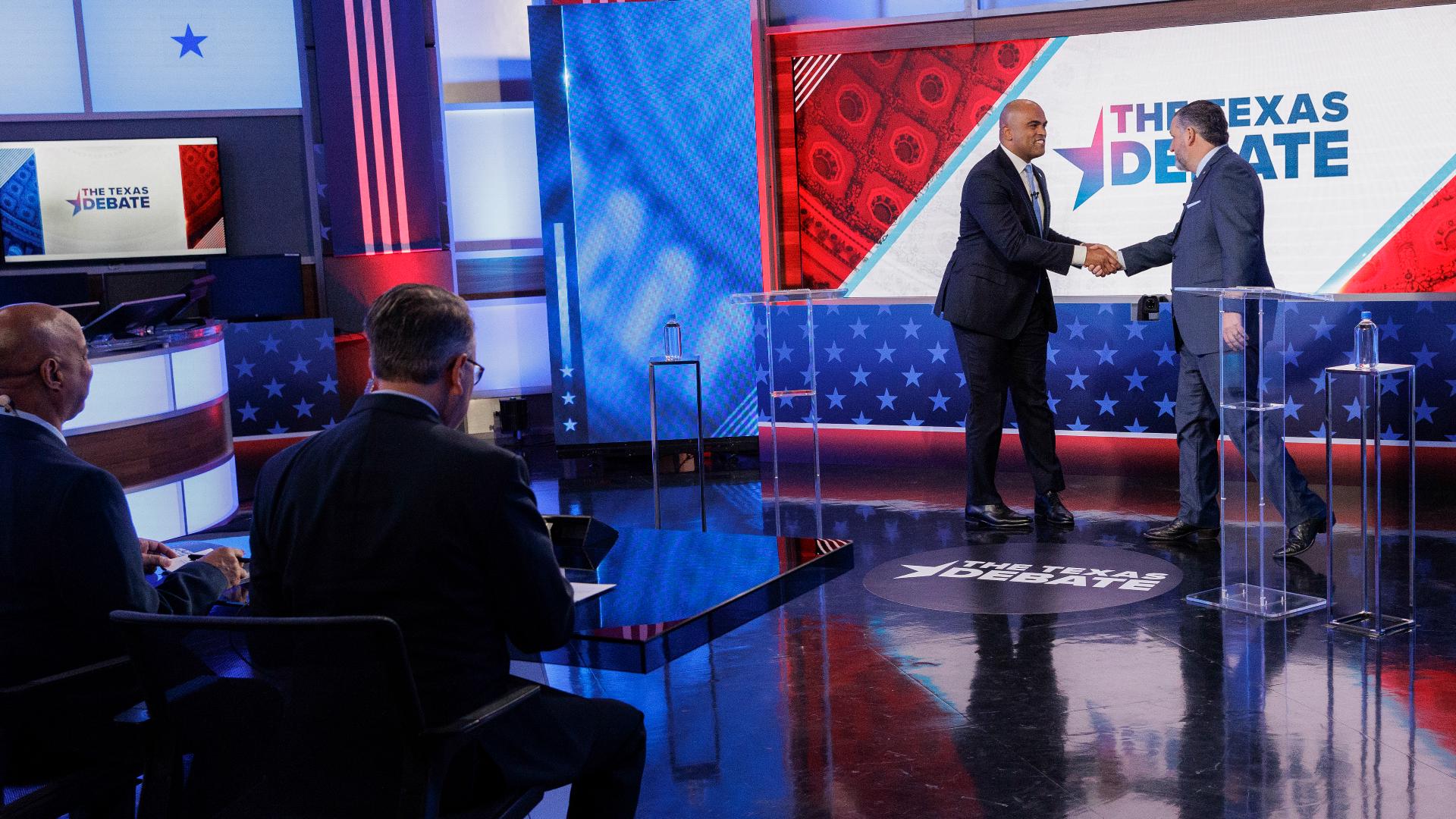 The KHOU 11 VERIFY Team fact-checked claims made by Sen. Ted Cruz and Rep. Colin Allred during their one and only debate on Tuesday, Oct. 15, 2024.