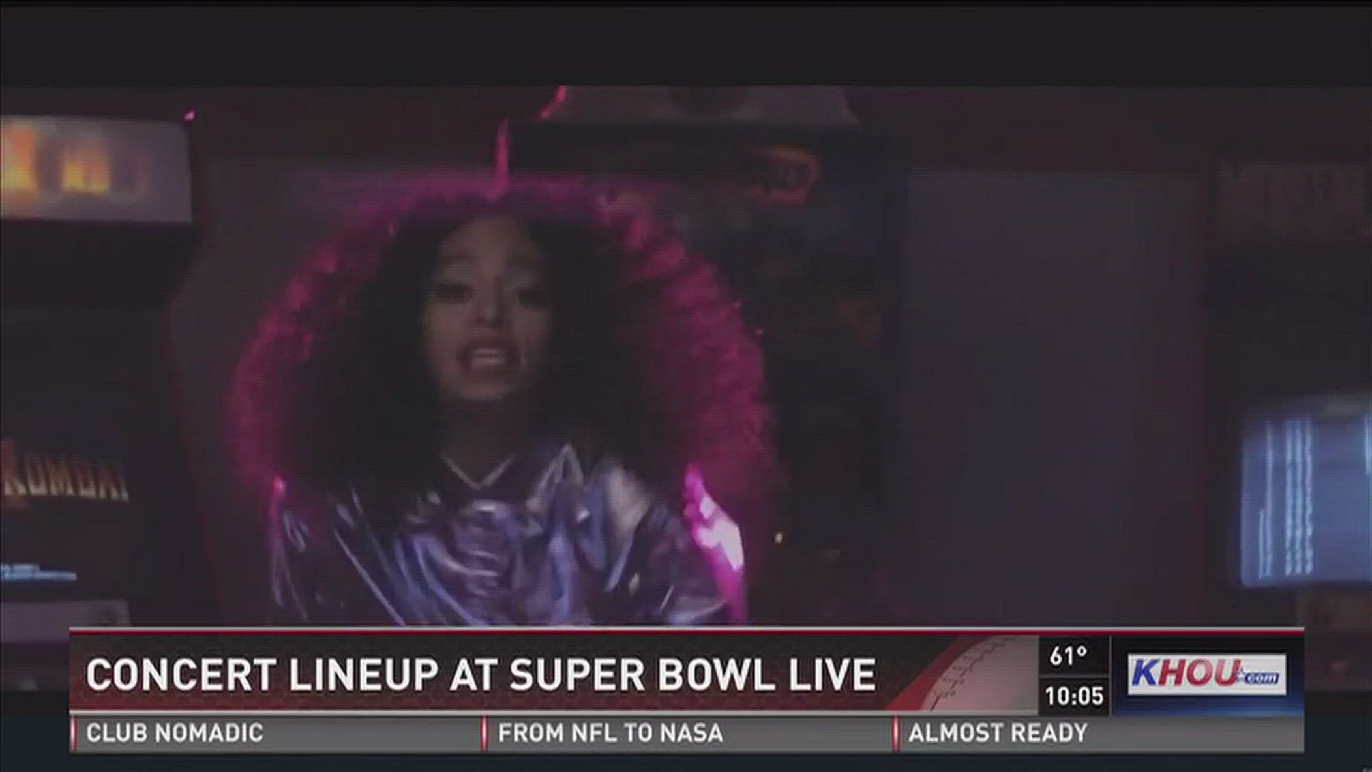 HOUSTON- Various performances are on the line up for Super Bowl LIVE this week.