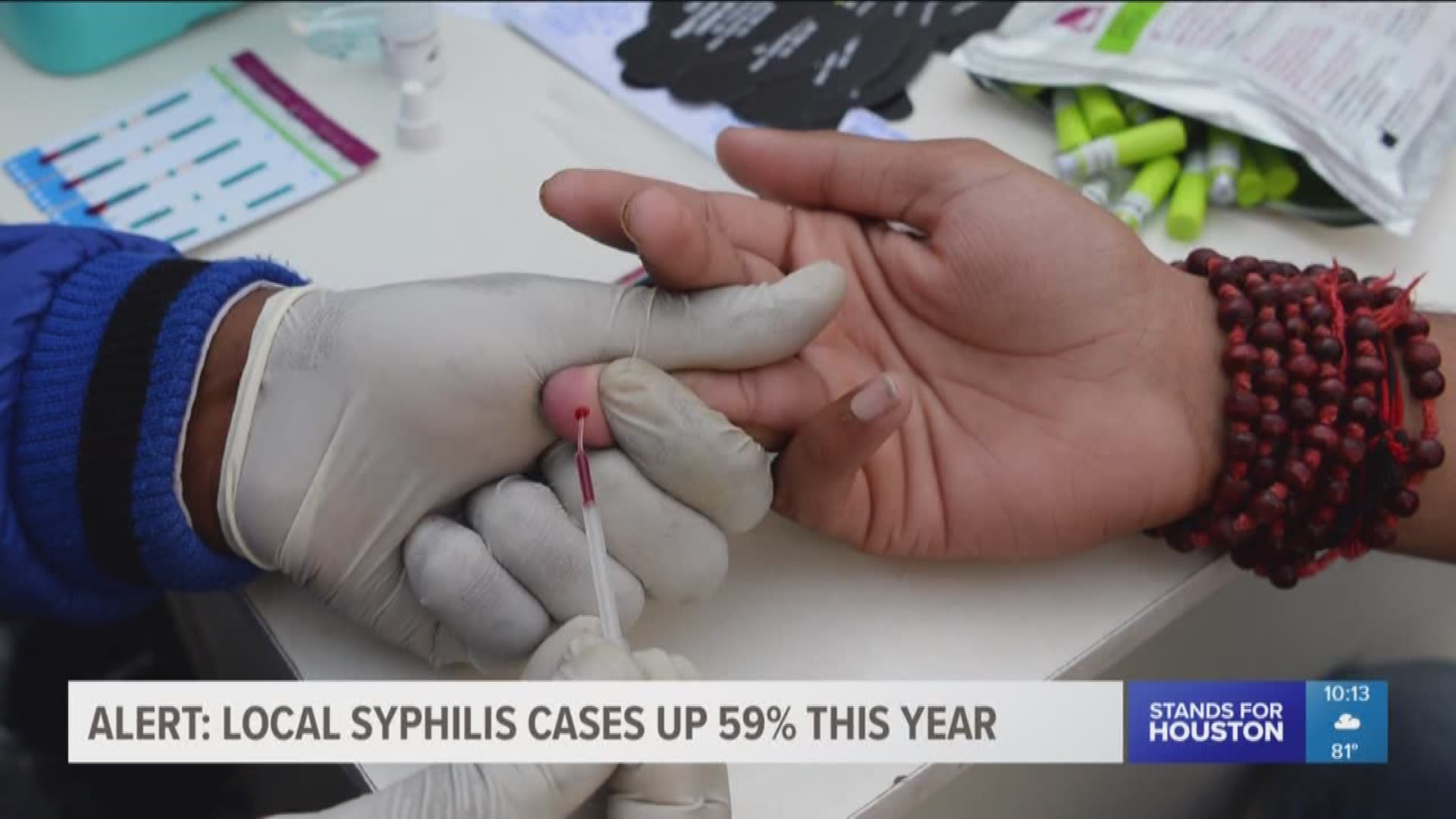Health department officials are monitoring a disturbing trend in Houston. New cases of the STD syphilis are way up this year, according to the Houston Health Department.