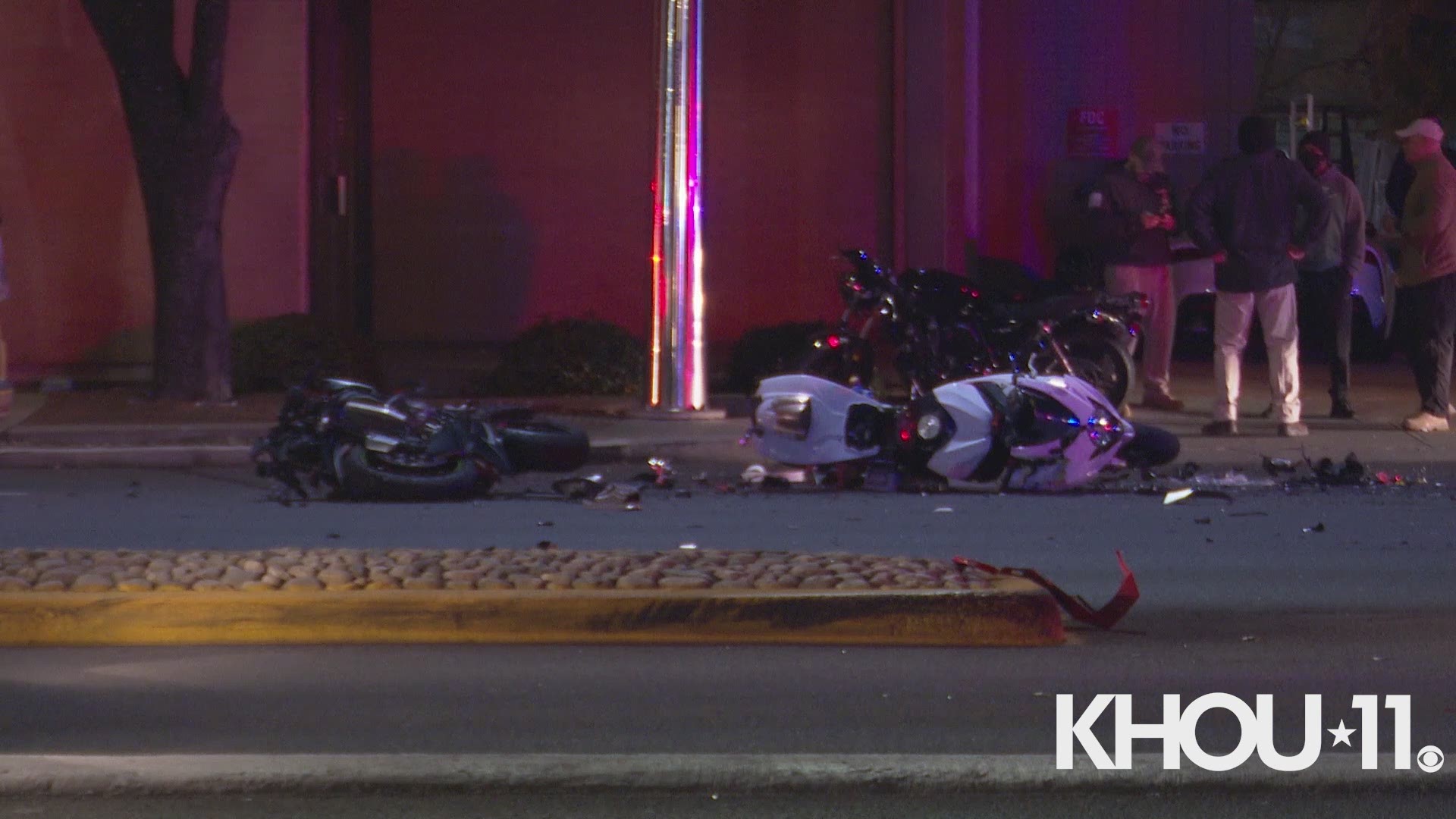 Houston Police are investigating a deadly accident involving four motorcyclists and a taxicab driver in the Galleria area.