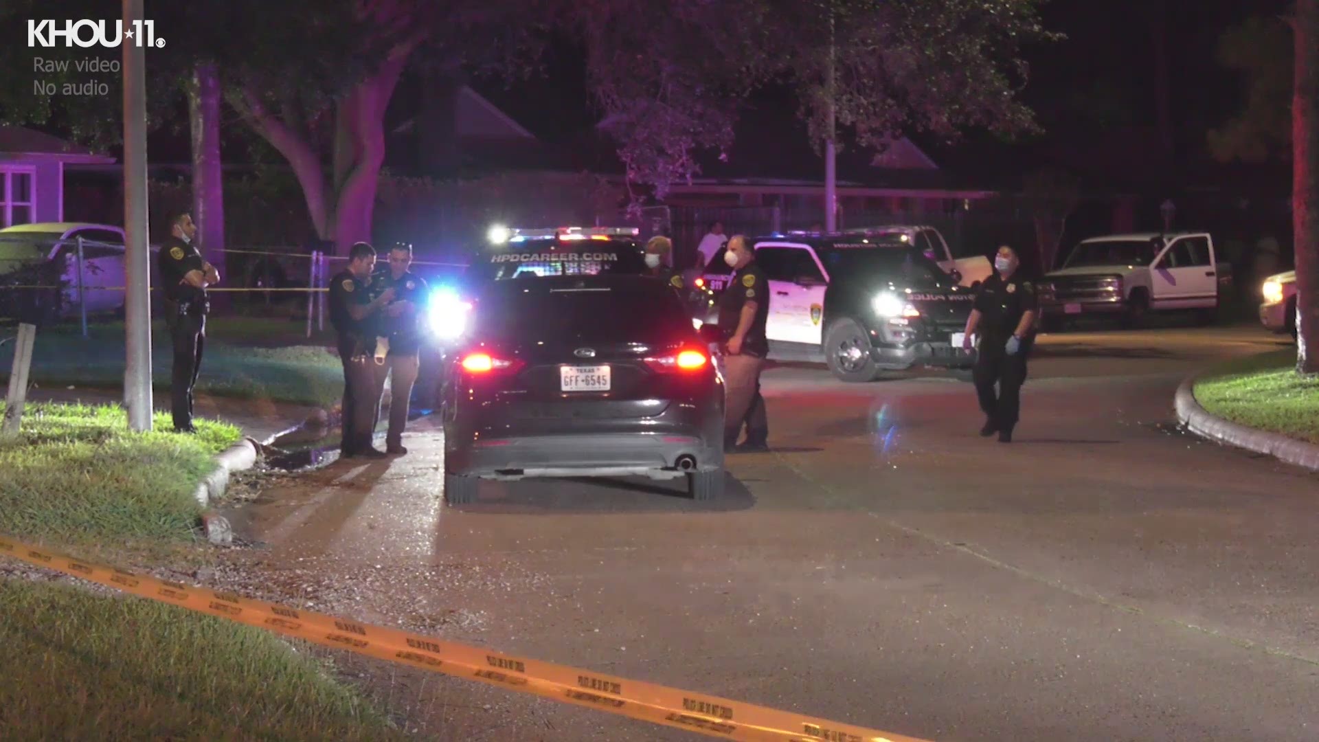 Houston police said at least three people were killed in three separate shootings within an hour in southwest Houston on May 6, 2020.