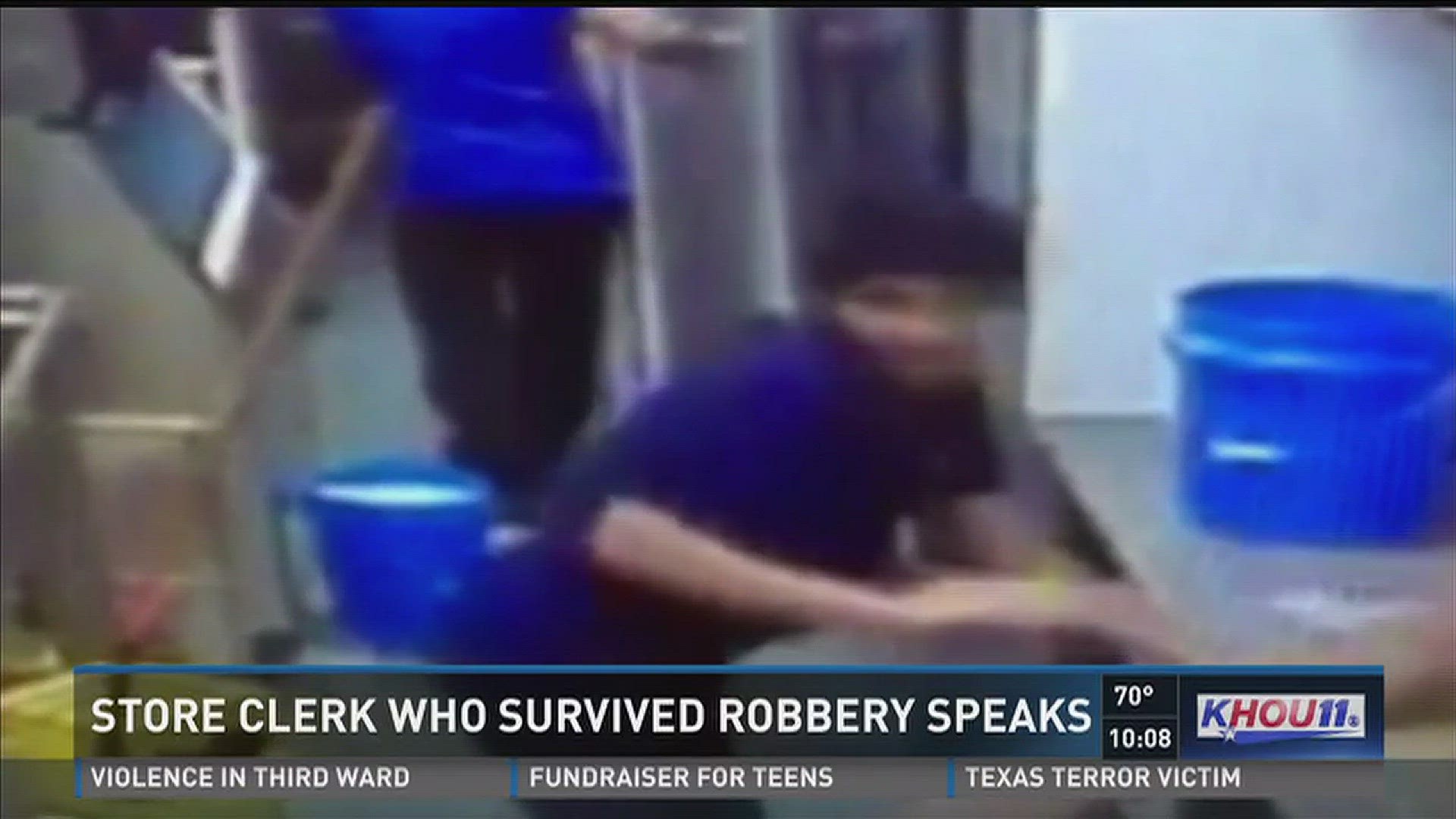Store clerk who survived deadly robbery, shooting speaks out | khou.com
