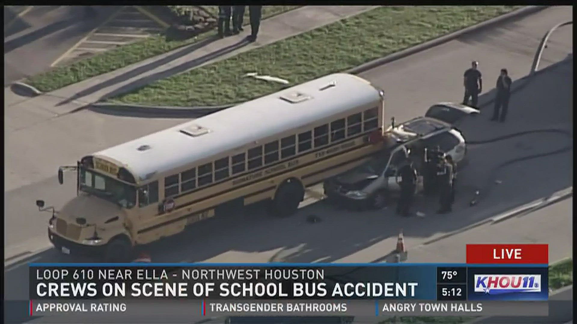 School bus involved in accident on North Loop | khou.com