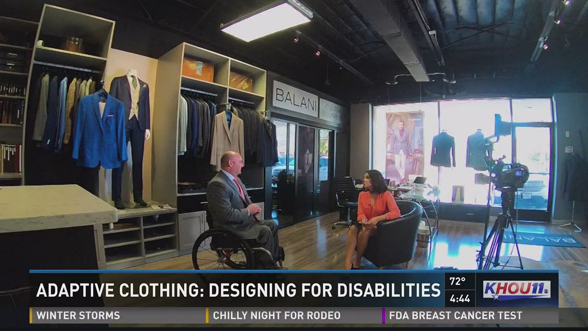 A custom suit shop in Houston is making more adaptive clothing for clients with disabilities who need to dress professionally.