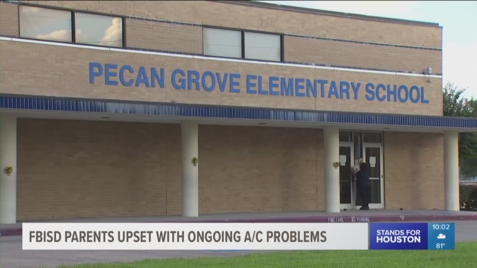 Some parents in Fort Bend County say they are fed up with their kids coming home from school sick and tired due to air conditioning units that keep breaking.